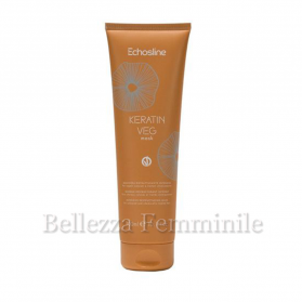 MASCHERA CAPELLI KERATIN VEG POST-TRATTAMENTO - CAPELLI COLORATI E TRATTATI CHIMICAMENTE 300ML